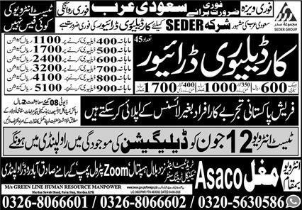 Car Delivery Driver Jobs Open In Saudi Arabia 2026 — original advertisement