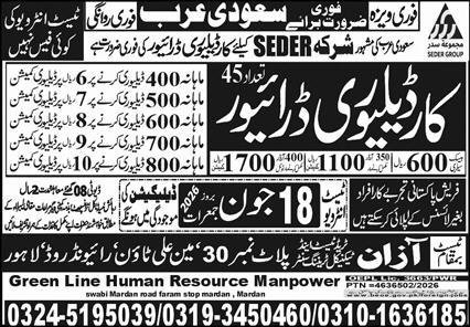 Delivery Driver & Car Delivery Driver Jobs 2026 — original advertisement