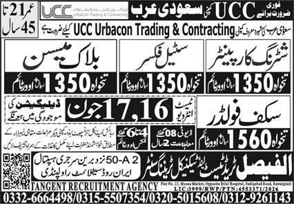 Block Mason & Scaffolder Jobs 2026 In Saudi Arabia — original advertisement