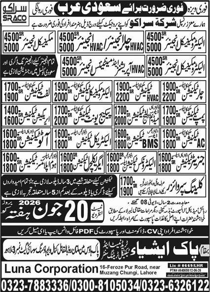 HVAC Engineer & Electro Mechanical Engineer Jobs 2026 — original advertisement