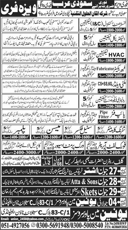 Electrical Technician & HVAC Technician Jobs 2026 — original advertisement