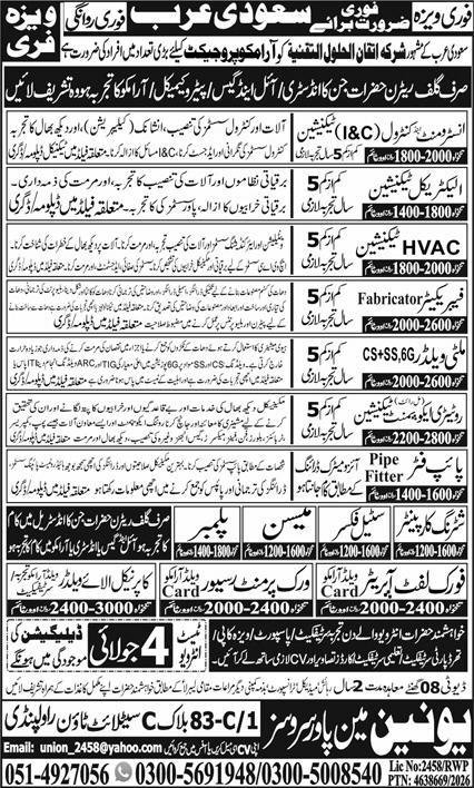 HVAC Technician & Electrical Technician Jobs 2026 — original advertisement