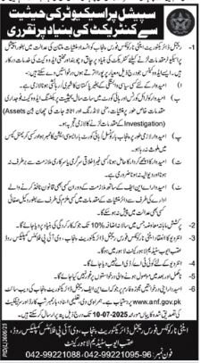 Regional Directorate Anti Narcotics Force Job 2026 — original advertisement
