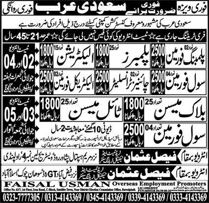 Civil Foreman & Electrical Foreman Jobs 2026 — original advertisement
