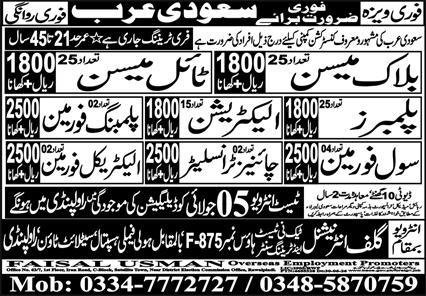 Chinese Translator & Civil Foreman Jobs 2025 In Saudi Arabia — original advertisement