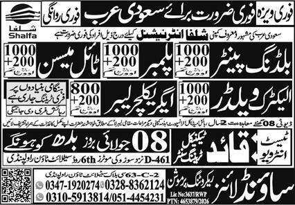 Electric Welder & Agriculture Labor Jobs 2026 — original advertisement