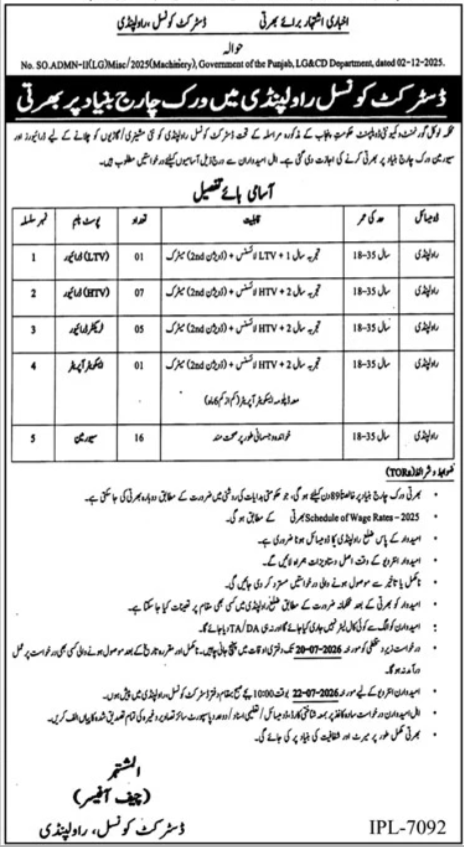 Local Government & Community Development Department Jobs — original advertisement