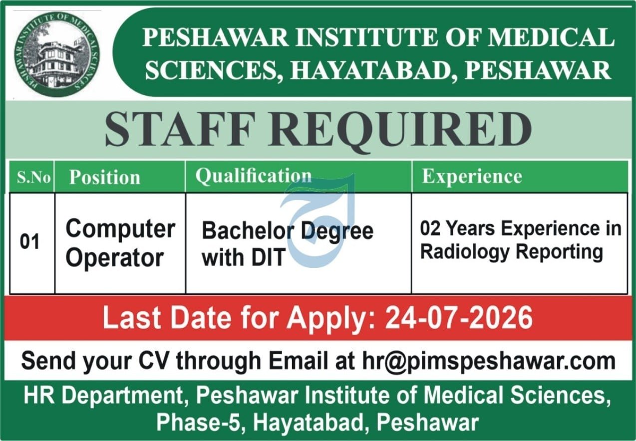 Peshawar Institute Of Medical Sciences Job 2026 — original advertisement