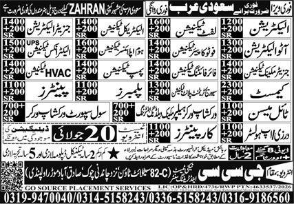 Chemist & Photocopier Technician Jobs 2026 In Saudi Arabia — original advertisement