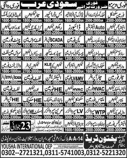 Water Treatment Foreman & Varnished Technician Jobs 2026 — original advertisement