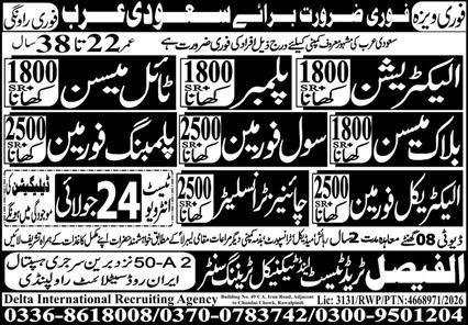 Chinese Translator & Electrical Foreman Jobs 2026 — original advertisement