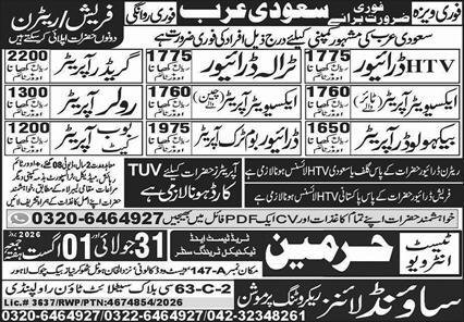 Grader Operator & Backhoe Loader Operator Jobs 2026 — original advertisement