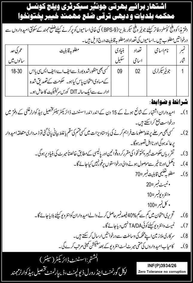 Local Government And Rural Development Jobs 2026 — original advertisement